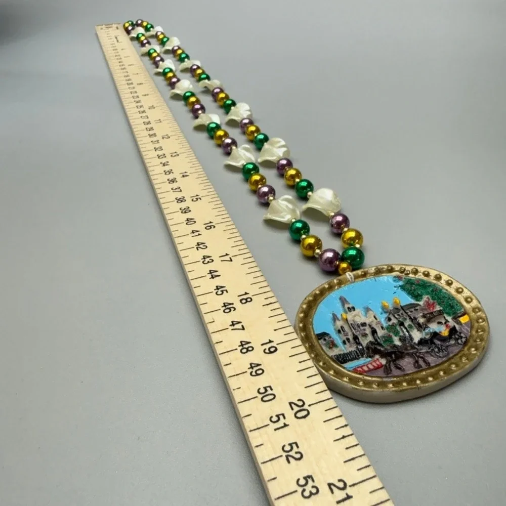 Vintage Mardi Gras Beads New Orleans Necklace 26